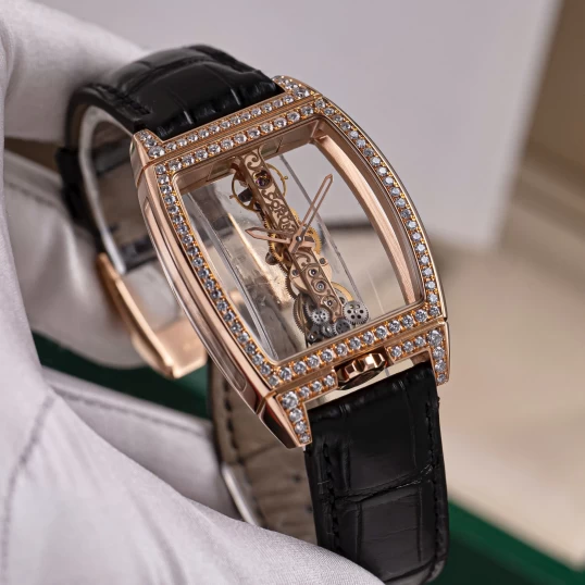 Corum Golden Bridge Classic Rose Gold Full Diamonds 05.0083/B