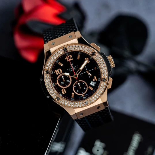 Hublot Big Bang Gold Diamonds 41mm 341.PX.130.RX.114 Vành kim cương zin hãng