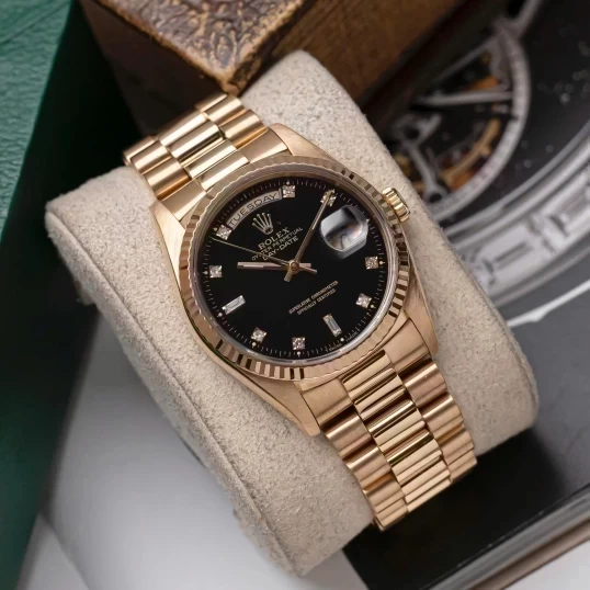 Rolex Oyster Perpetual Day-Date 36mm 18238 Black Dial