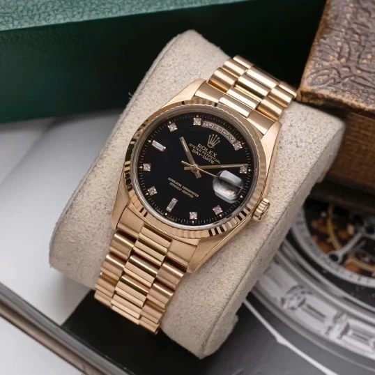 Rolex Oyster Perpetual Day-Date 36mm 18238 Black Dial
