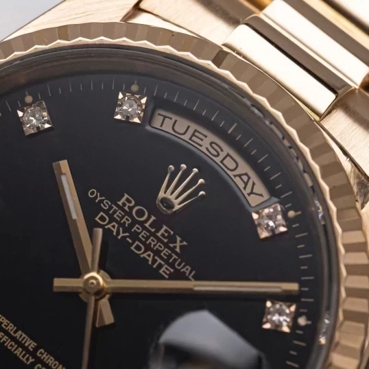 Rolex Oyster Perpetual Day-Date 36mm 18238 Black Dial