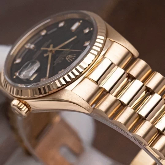 Rolex Oyster Perpetual Day-Date 36mm 18238 Black Dial