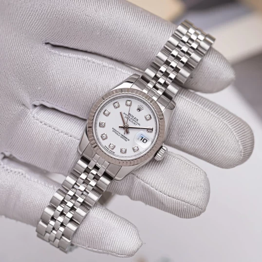 Rolex Oyster Perpetual Lady-Datejust 26mm 179174 mắt số men trắng