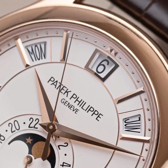 Patek Philippe Complications 40mm 5205R-001 Annual Calendar Moonphase White