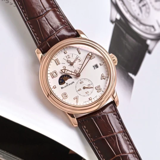 Blancpain Léman 2860-3642-53B – White Dial 18K Rose Gold