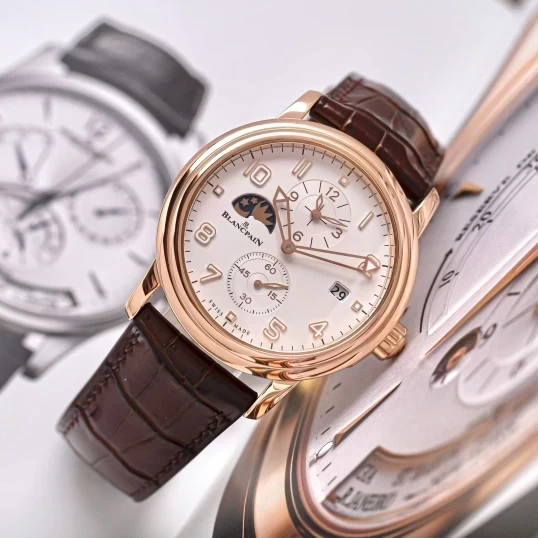 Blancpain Léman 2860-3642-53B – White Dial 18K Rose Gold