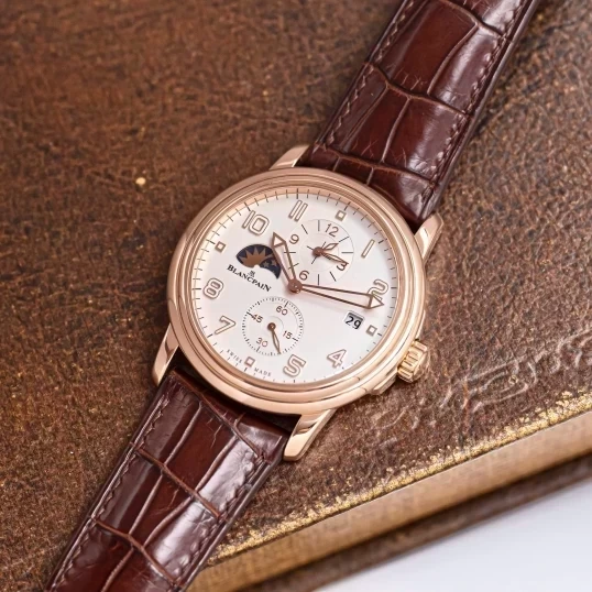 Blancpain Léman 2860-3642-53B – White Dial 18K Rose Gold