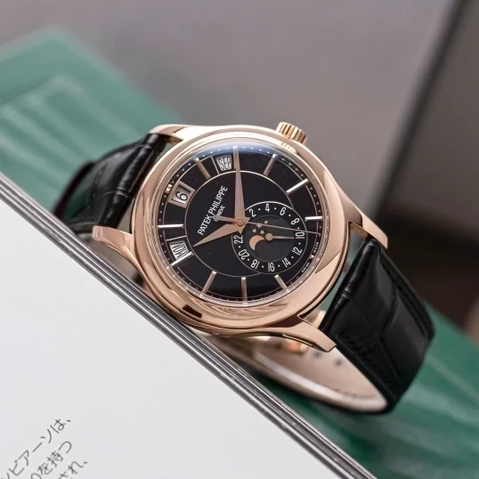 Patek Philippe Complications Annual Calender 5205R-010 Black Dial