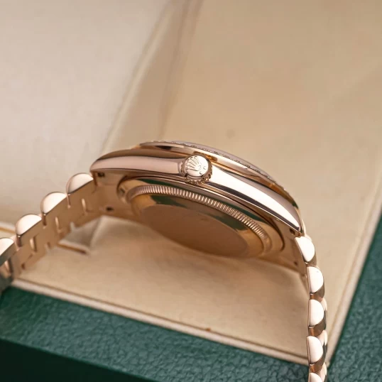 Rolex Oyster Perpetual Day-Date 36mm 118235 Custom Diamonds Dial