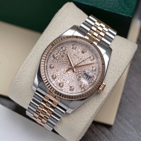 Rolex Oyster Perpetual Datejust 36mm 116231 Vi Tính Hồng Fullbox 2016