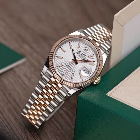 Rolex Oyster Perpetual Datejust 36mm 126231 Mặt số hoạ tiết gạch ( Brick Pattern Dial )