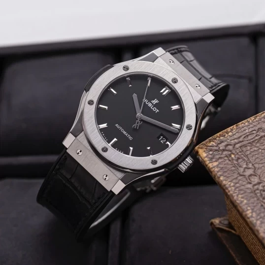 Hublot Classic Fusion Titanium 45mm 511.NX.1171.LR  Black Dial