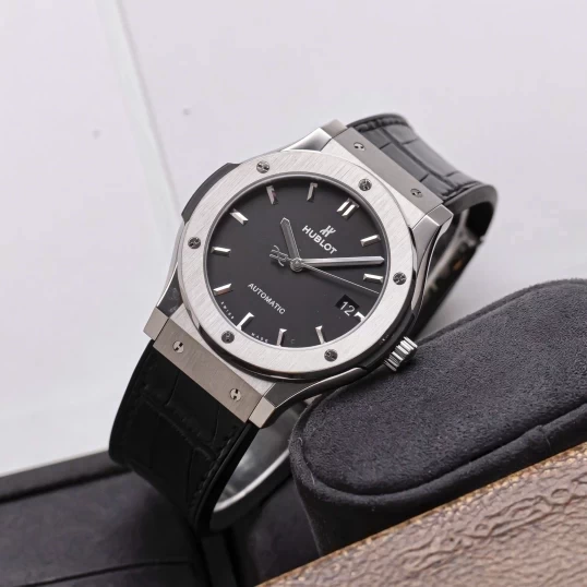 Hublot Classic Fusion Titanium 45mm 511.NX.1171.LR  Black Dial