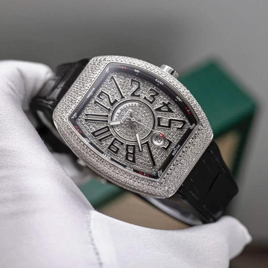 Franck Muller V41 Full Kim Cương Tự Nhiên Fullbox 2023
