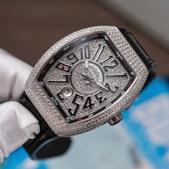 Franck Muller V41 Full Kim Cương Tự Nhiên Fullbox 2023