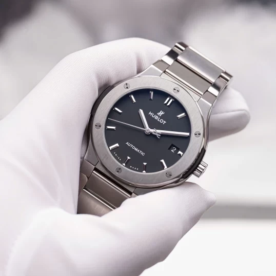Hublot Classic Fusion Automatic 45mm 510.NX.1170.NX Titanium Bracelet – Black Dial