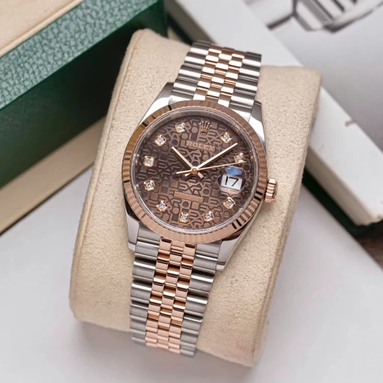 Rolex Oyster Perpetual Datejust 36mm 126231 Vi tính nâu
