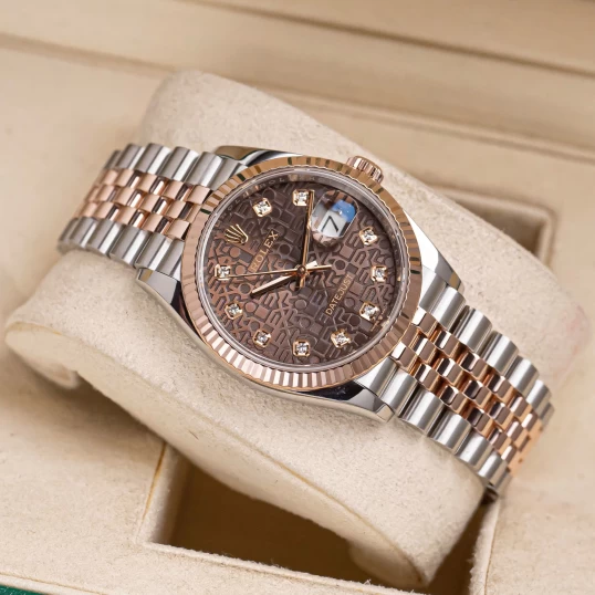 Rolex Oyster Perpetual Datejust 36mm 126231 Vi tính nâu