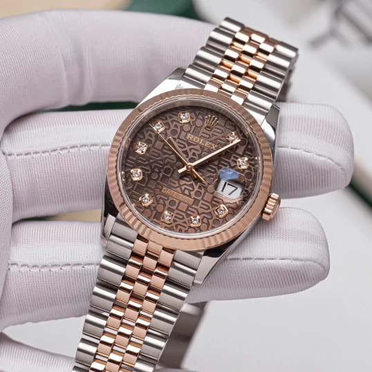Rolex Oyster Perpetual Datejust 36mm 126231 Vi tính nâu