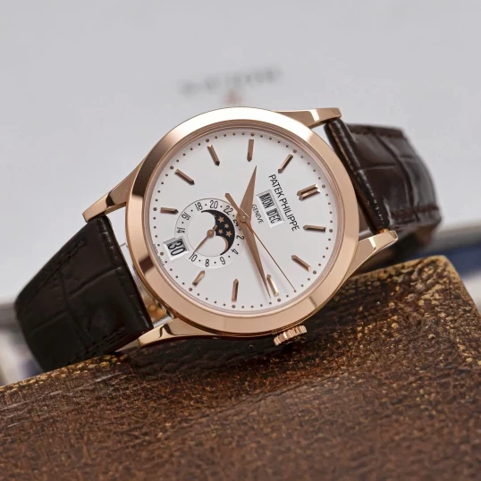 Patek Philippe Complications Annual Calendar Moon Phases 5396R-011 – 18K Rose Gold, White Dial