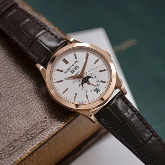 Patek Philippe Complications Annual Calendar Moon Phases 5396R-011 – 18K Rose Gold, White Dial