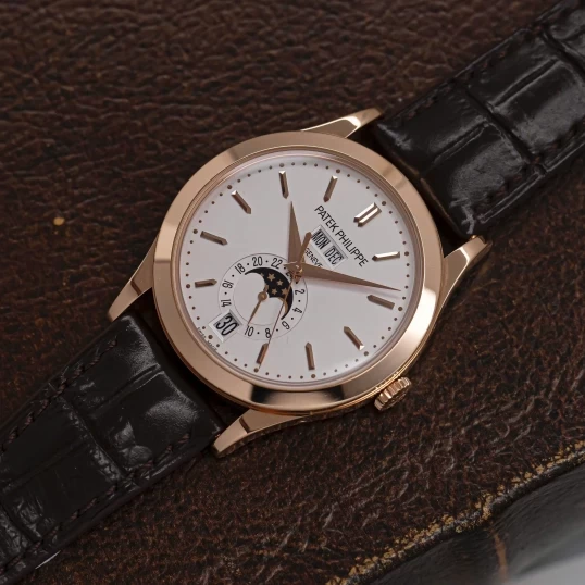 Patek Philippe Complications Annual Calendar Moon Phases 5396R-011 – 18K Rose Gold, White Dial