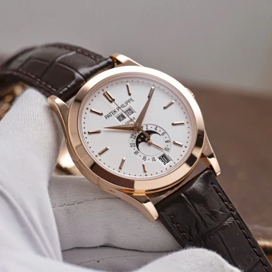 Patek Philippe Complications Annual Calendar Moon Phases 5396R-011 – 18K Rose Gold, White Dial