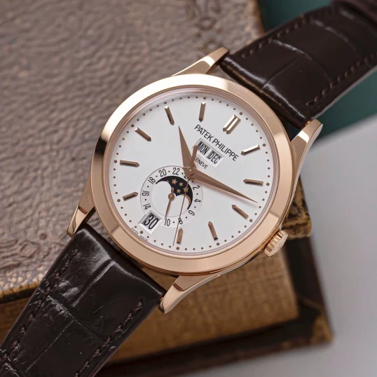 Patek Philippe Complications Annual Calendar Moon Phases 5396R-011 – 18K Rose Gold, White Dial