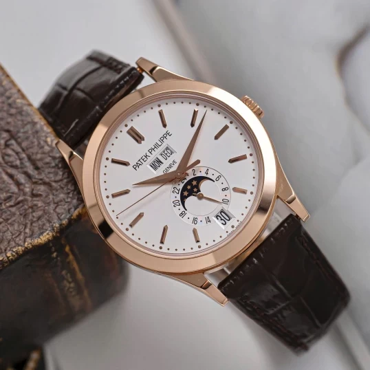 Patek Philippe Complications Annual Calendar Moon Phases 5396R-011 – 18K Rose Gold, White Dial