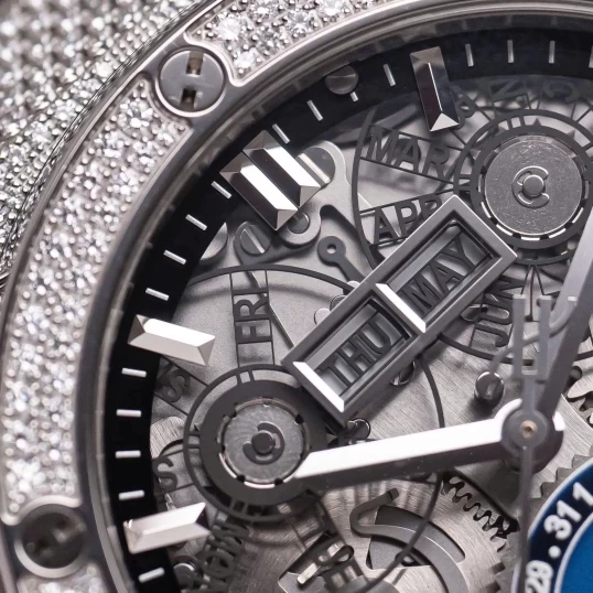 Hublot Classic Fusion Aerofusion Moonphase Titanium Pave Diamonds 42mm 547.NX.0170.LR.1704