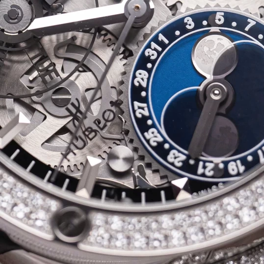 Hublot Classic Fusion Aerofusion Moonphase Titanium Pave Diamonds 42mm 547.NX.0170.LR.1704