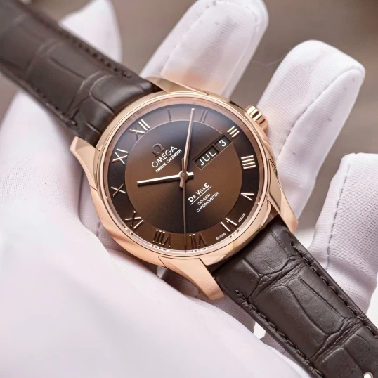 Omega De Ville Co-Axial Annual Calendar 41mm Ref. 431.53.41.22.13.001– Red Gold