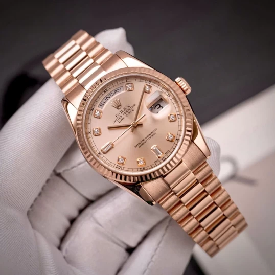 Rolex Oyster Perpetual Day-Date 36mm Ref 118235 Sundust Dial