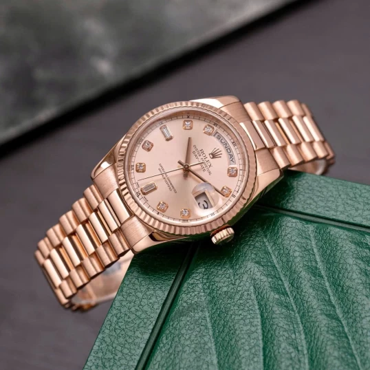 Rolex Oyster Perpetual Day-Date 36mm Ref 118235 Sundust Dial