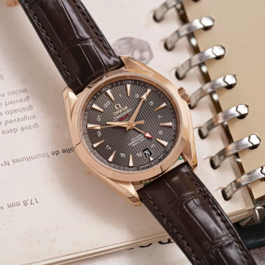 Omega Seamaster Aqua Terra 150M Co-Axial GMT 43mm Red Gold