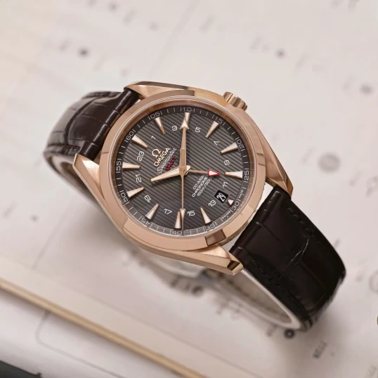 Omega Seamaster Aqua Terra 150M Co-Axial GMT 43mm Red Gold