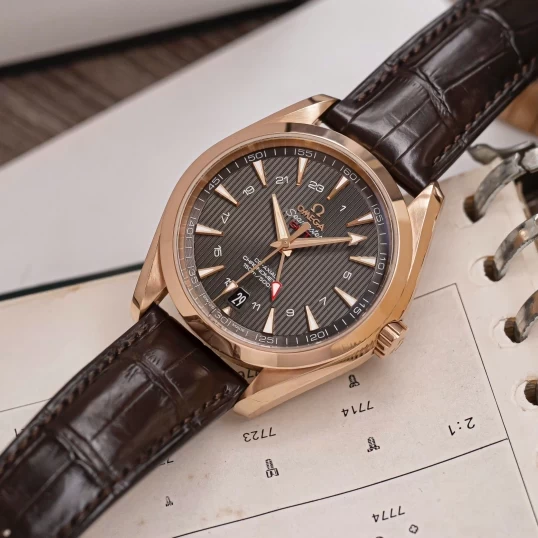 Omega Seamaster Aqua Terra 150M Co-Axial GMT 43mm Red Gold