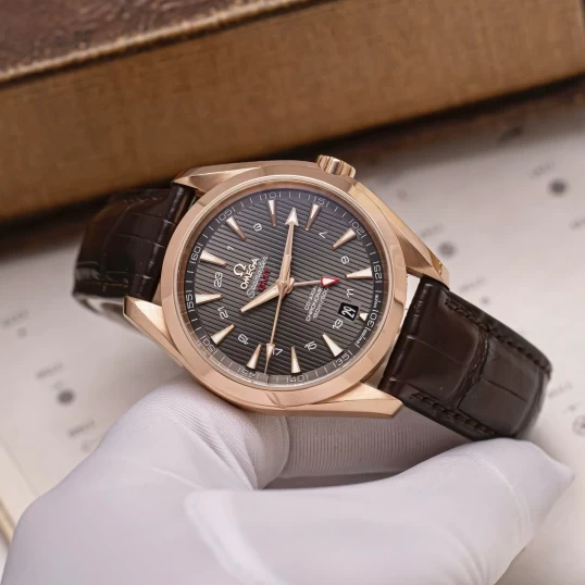 Omega Seamaster Aqua Terra 150M Co-Axial GMT 43mm Red Gold