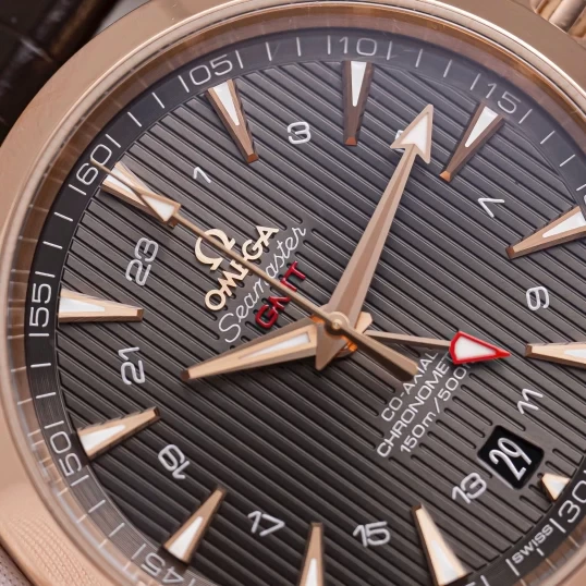 Omega Seamaster Aqua Terra 150M Co-Axial GMT 43mm Red Gold