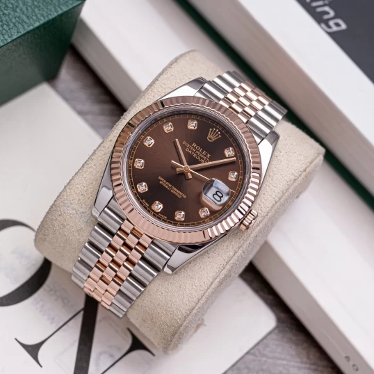 Rolex Oyster Perpetual Datejust 41mm Ref 126331-0004 Chocolate Dial