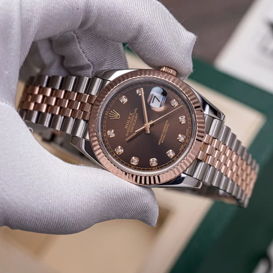 Rolex Oyster Perpetual Datejust 41mm Ref 126331-0004 Chocolate Dial