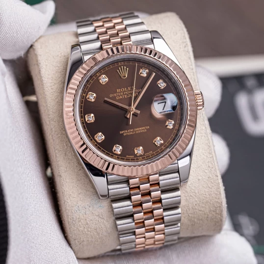 Rolex Oyster Perpetual Datejust 41mm Ref 126331-0004 Chocolate Dial