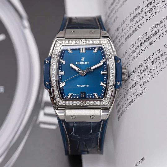 Hublot Spirit of Big Bang 39mm Titanium Blue Diamond Bezel – Ref. 665.NX.7170.LR.1204