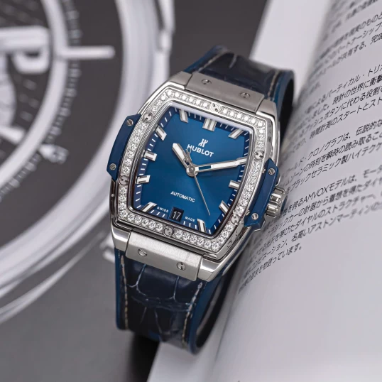 Hublot Spirit of Big Bang 39mm Titanium Blue Diamond Bezel – Ref. 665.NX.7170.LR.1204