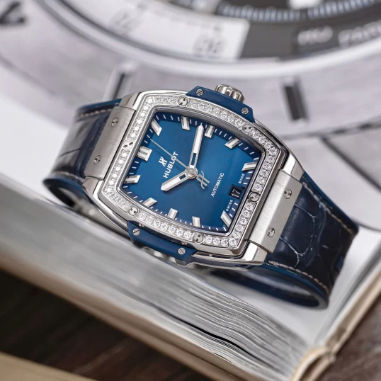 Hublot Spirit of Big Bang 39mm Titanium Blue Diamond Bezel – Ref. 665.NX.7170.LR.1204