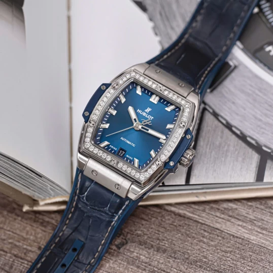 Hublot Spirit of Big Bang 39mm Titanium Blue Diamond Bezel – Ref. 665.NX.7170.LR.1204