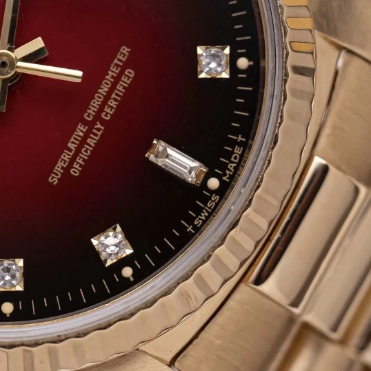 Rolex Oyster Perpetual Day-Date 36mm Ref. 18038 – Ombre Red Dial