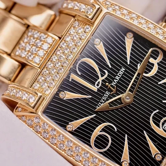 Ulysse Nardin Caprice 136-91AC/06-02 Rose Gold Diamond Black Dial