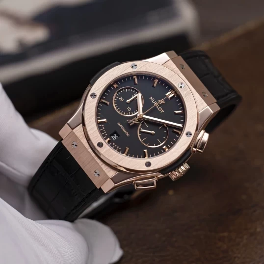 Hublot Class Fusion Chronograph King Gold 42mm 541.OX.1181.LR Black Dial