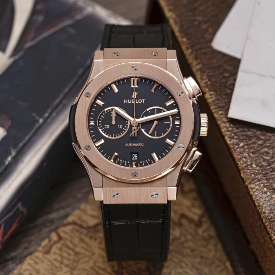 Hublot Class Fusion Chronograph King Gold 42mm 541.OX.1181.LR Black Dial